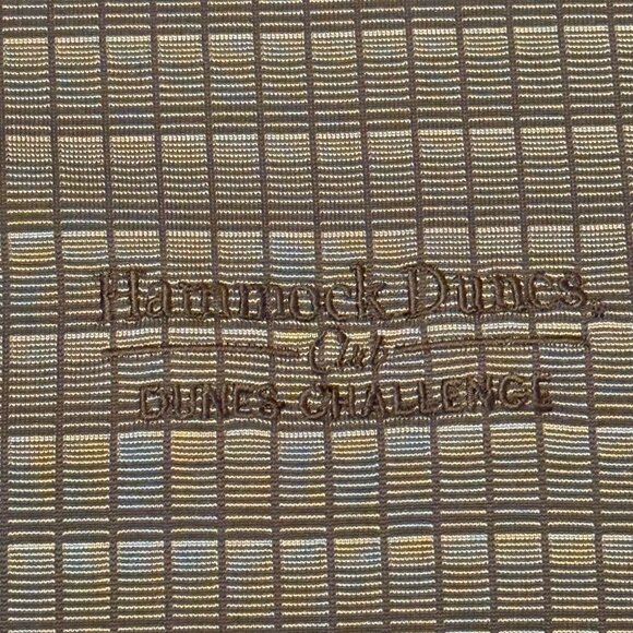 Slazenger Mens M Golf Polo Shirt Plaid‎ Hammock Dunes Challenge Black & Gray - Picture 5 of 13